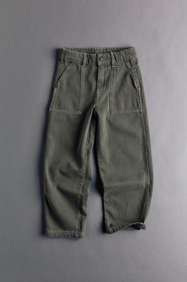 PANTALÓN CARPENTER - Khaki de Zara