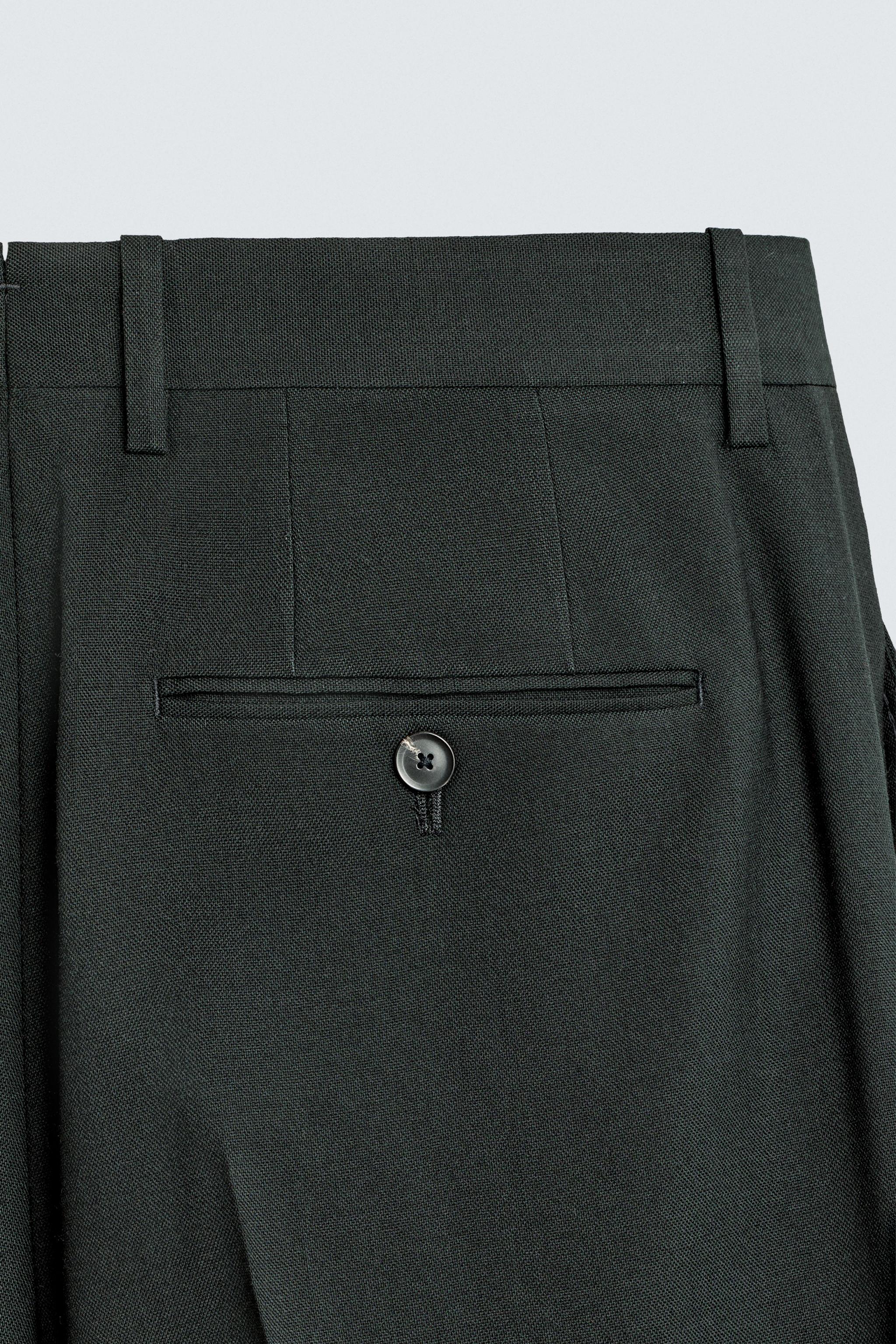 WOOL SUIT PANTS