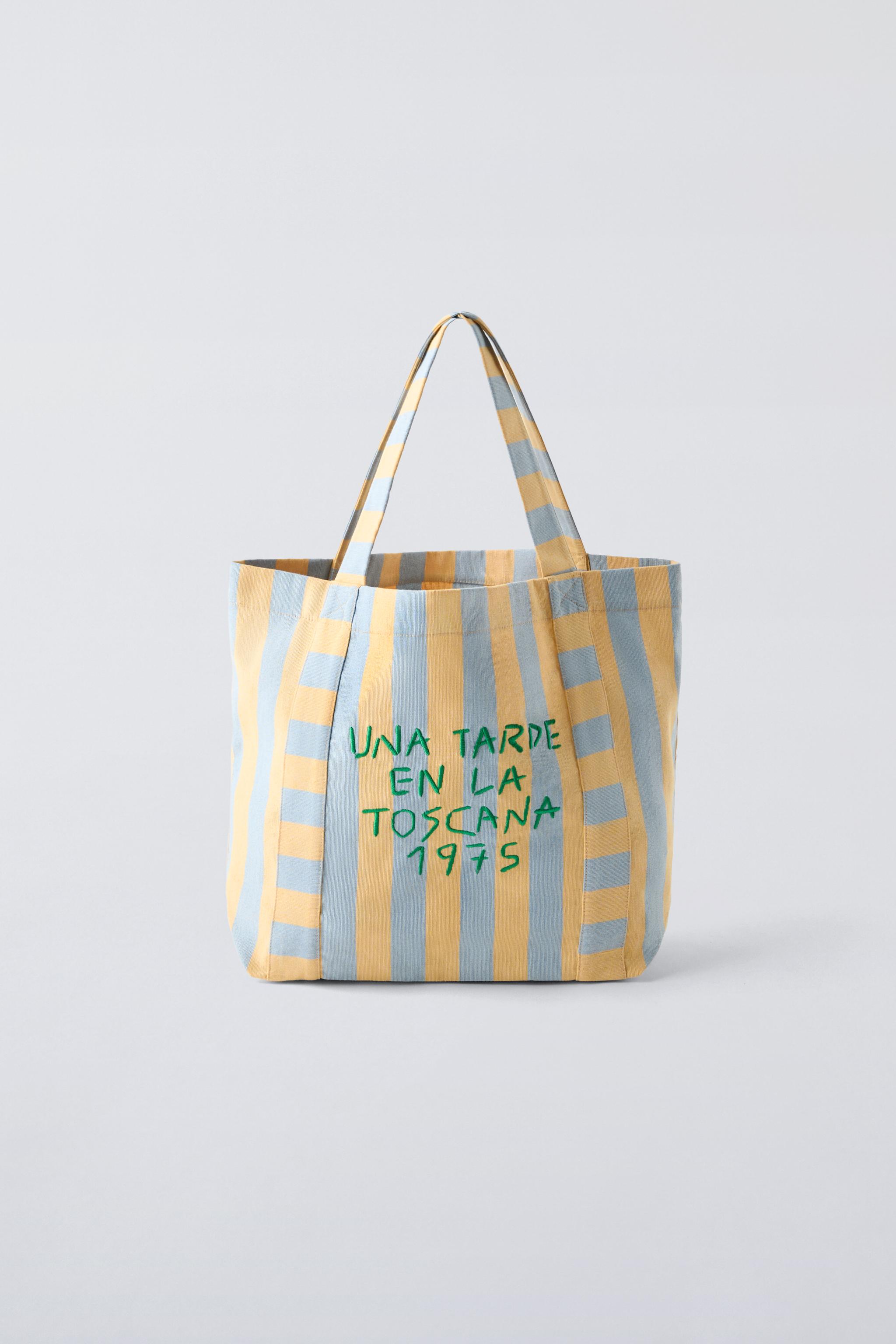 Tote bag tela zara sale