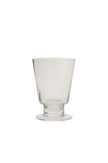 Zaras LÅGT GLAS MED LINJEEFFEKT - Genomskinlig