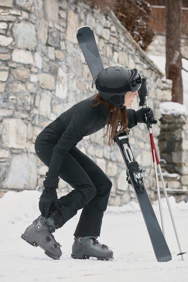 MONO WATER RESISTANT WINDPROOF RECCO® TECHNOLOGY SKI COLLECTION - Black by Zara