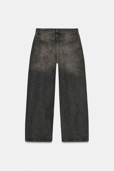 JEAN ZW COLLECTION LARGE TAILLE MOYENNE À PINCES - Noir de Zara - Image 6