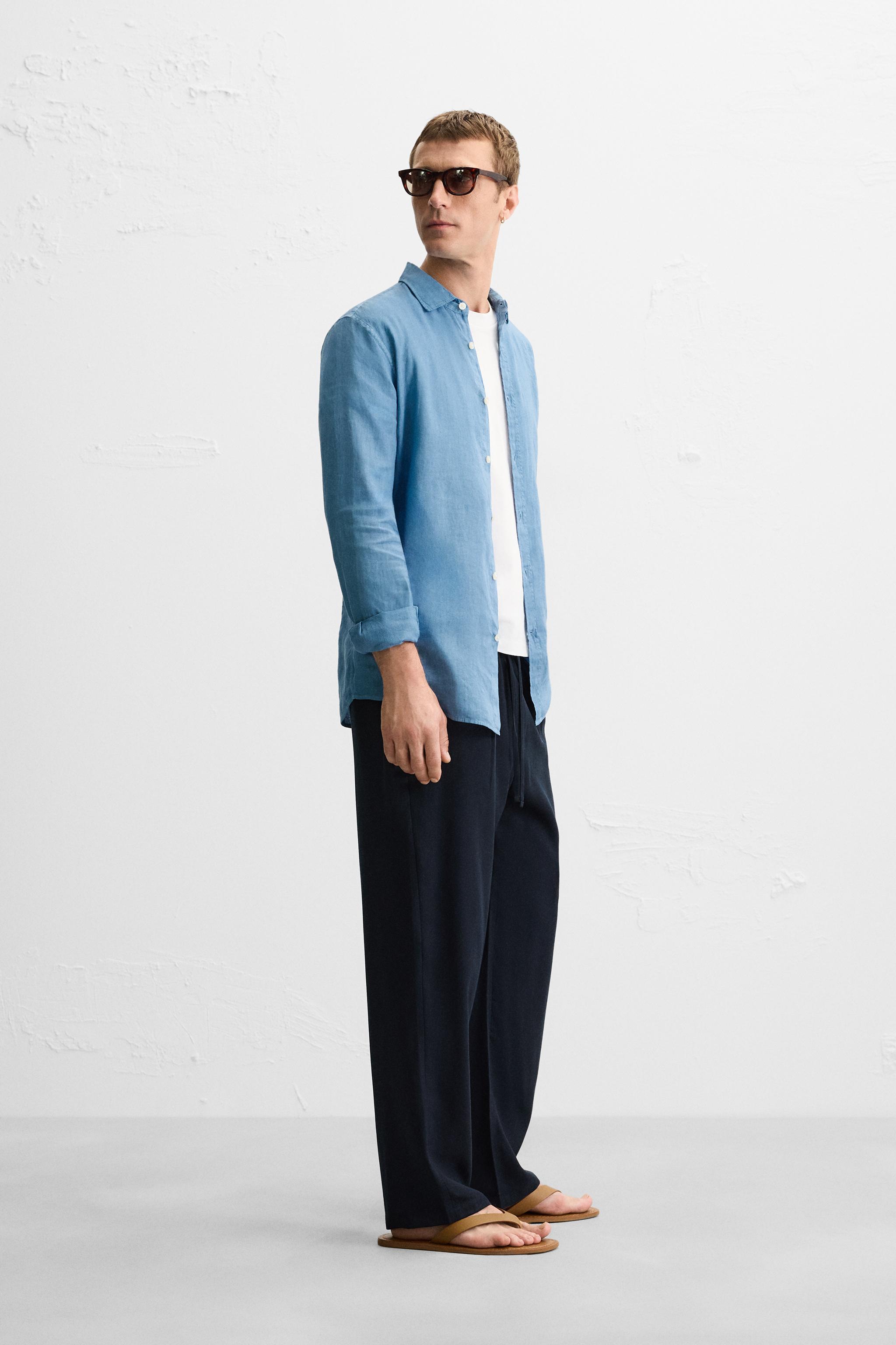 100% LINEN SHIRT - Light beige | ZARA United States