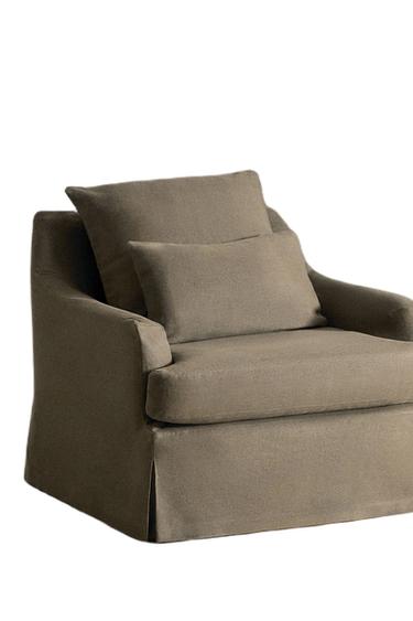 ARMCHAIR 01 LINEN COVER - Grey by Zara