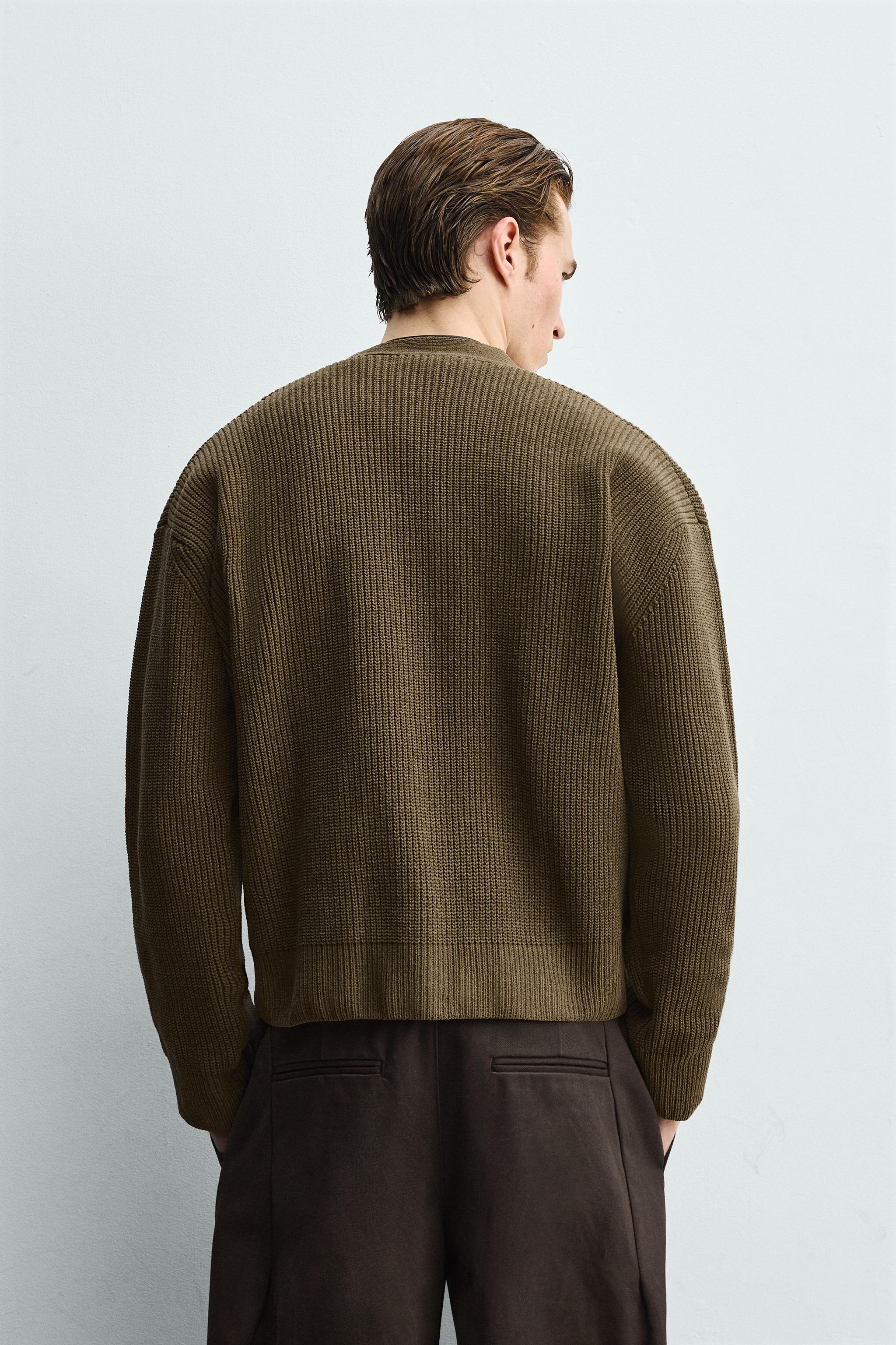 CARDIGAN RELAXED FIT STRUCTURÉ