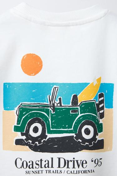 T-SHIRT IMPRIMÉ - Écru de Zara - Image 3