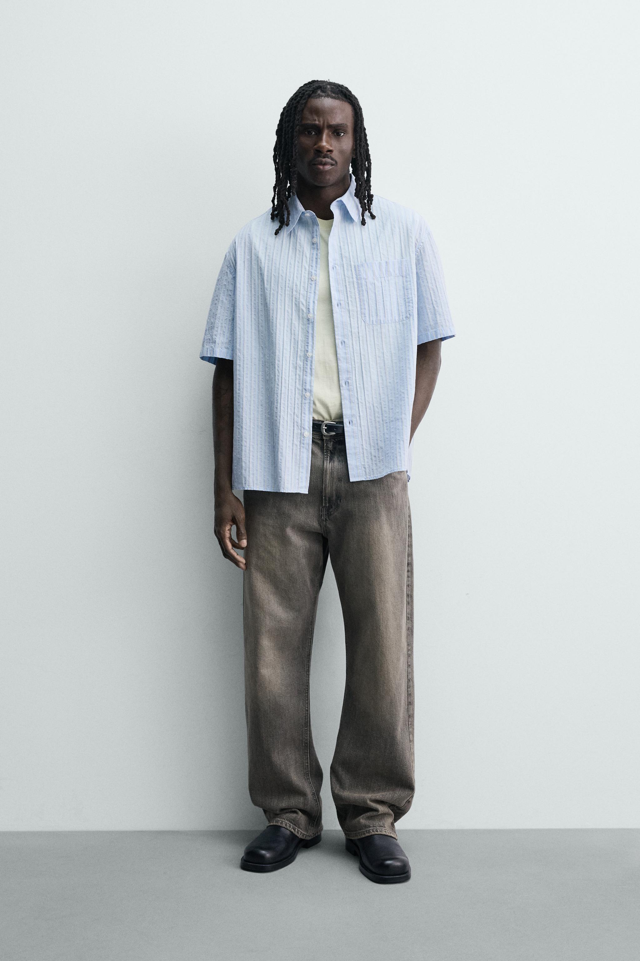 BOXY FIT STRIPED SHIRT