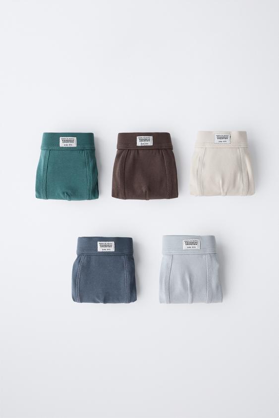 2-6 ANOS/ PACK CINCO BOXERS ETIQUETA - Multicolor da Zara - Imagem 0