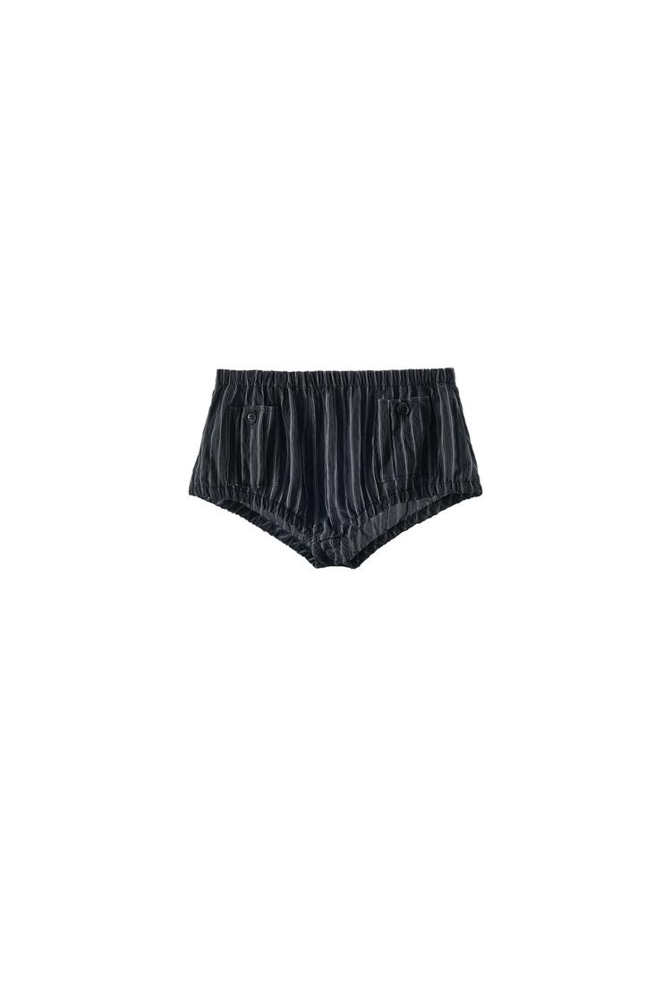 Mini shorts rayas bolsillos