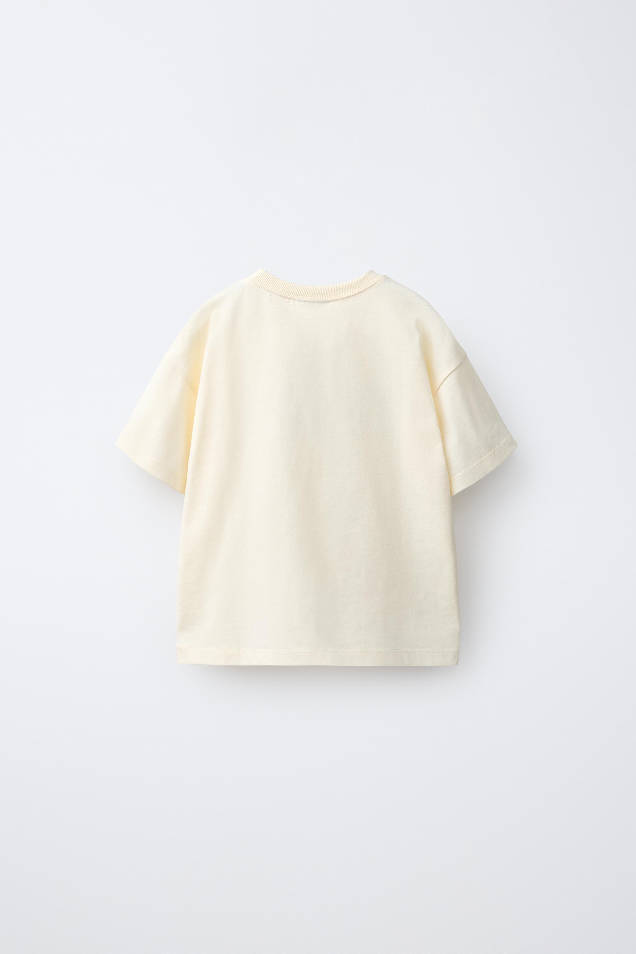 MOM AND DAD PRINT T-SHIRT — Light yellow