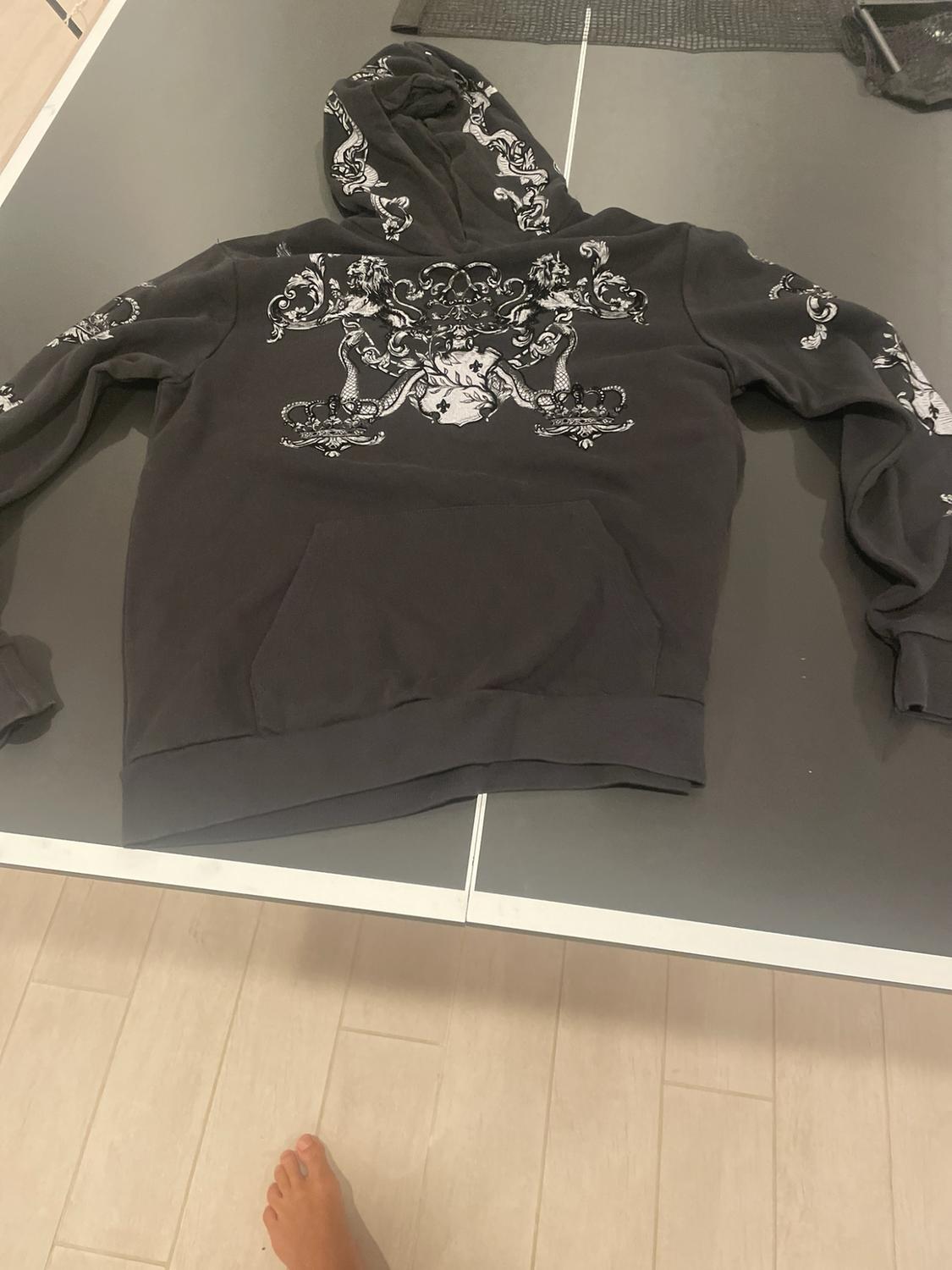 FLOCKED HERALDIC SWEATSHIRT - Image 4
