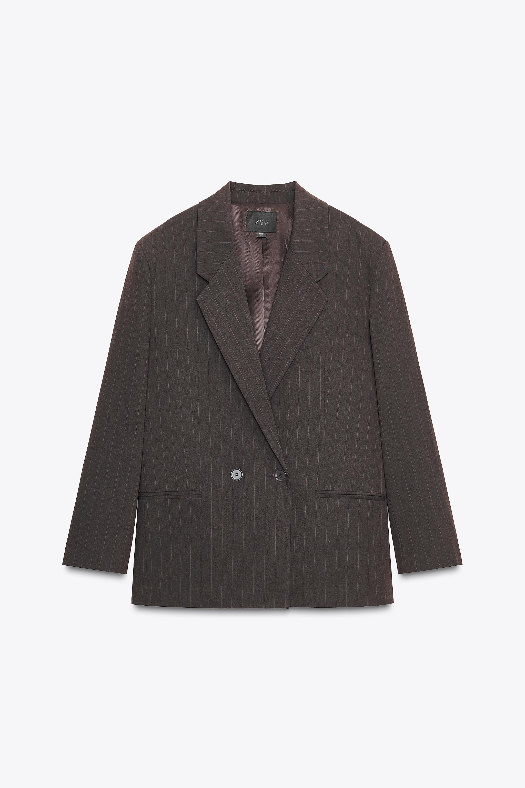 Double Breasted Blazer Lange Blazer Damen Zara OVERSIZE-BLAZER MIT