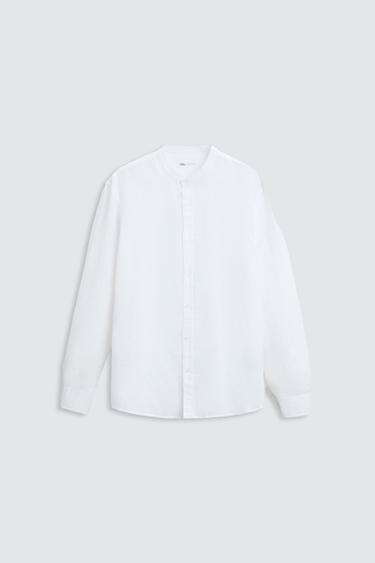 Zara LINEN - COTTON SHIRT - White