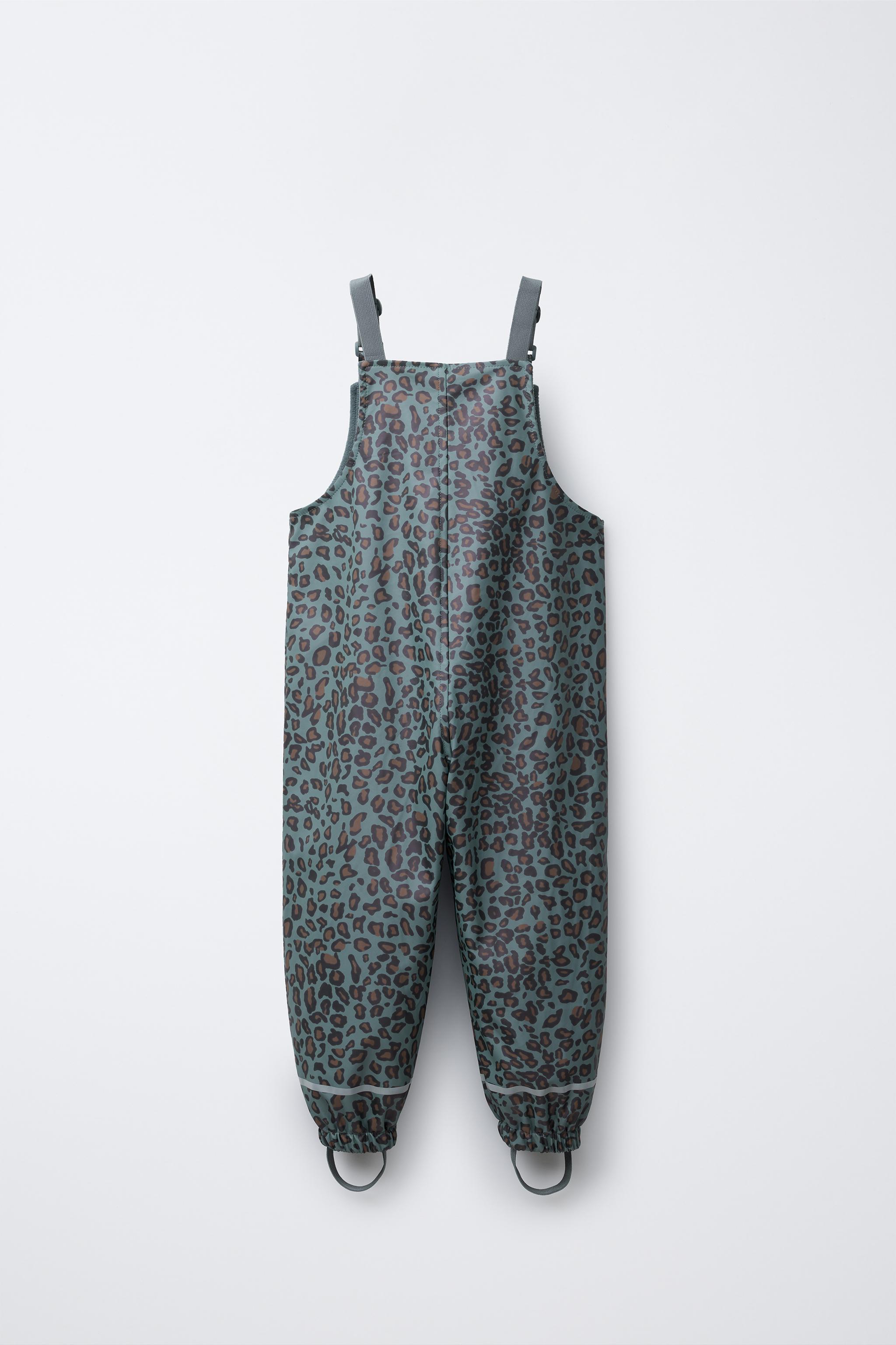 SALOPETTE EFFET GOMME ANIMAL PRINT WATER RESISTANT