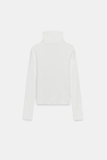 TOP SOFT CANNELÉ - Écru de Zara - Image 4