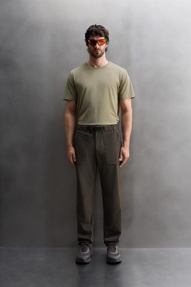 BASIC TECHNICAL T-SHIRT - Mid-green by Zara