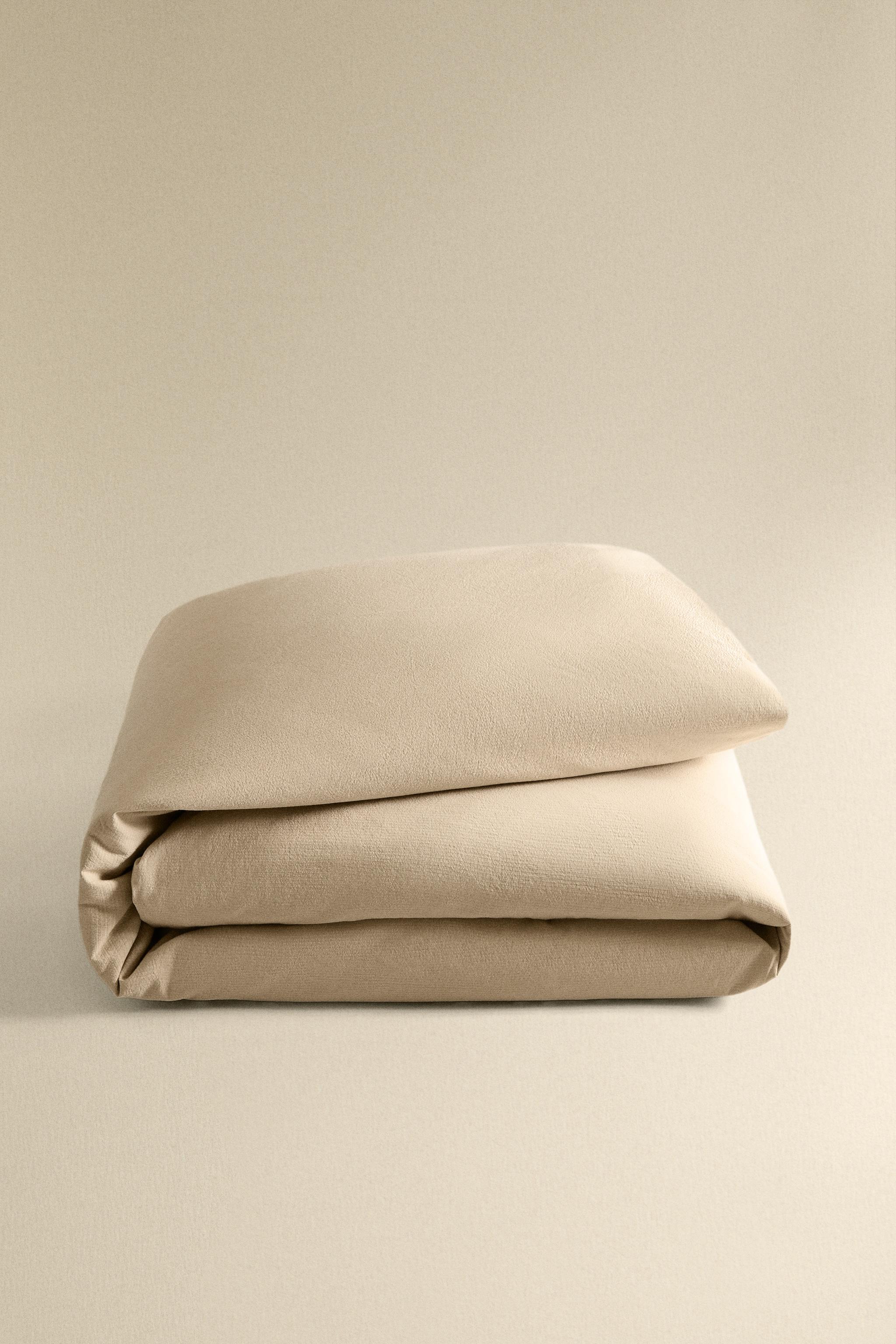 TEXTURED COTTON DUVET COVER