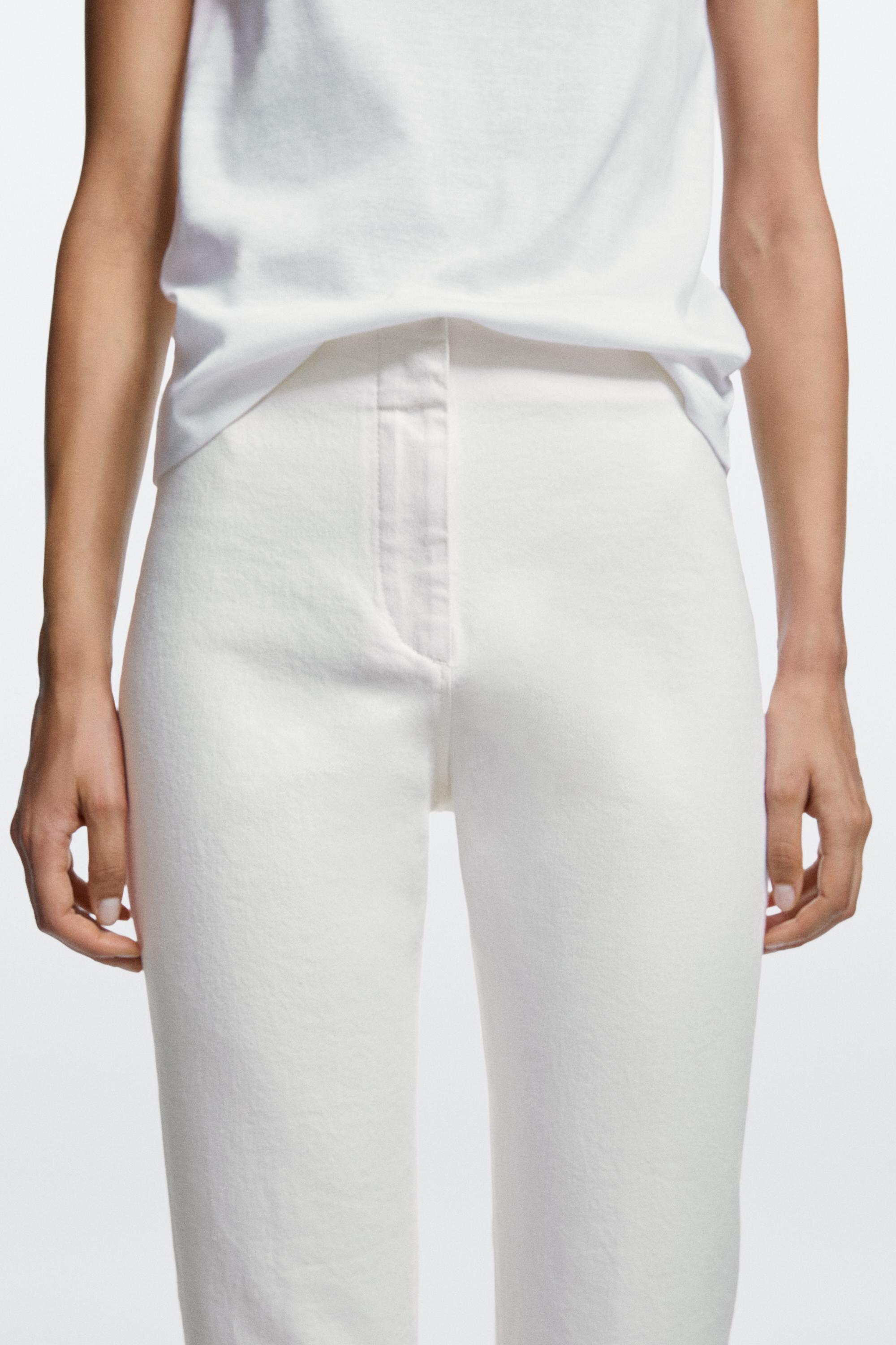 Denim capris — Oyster-white