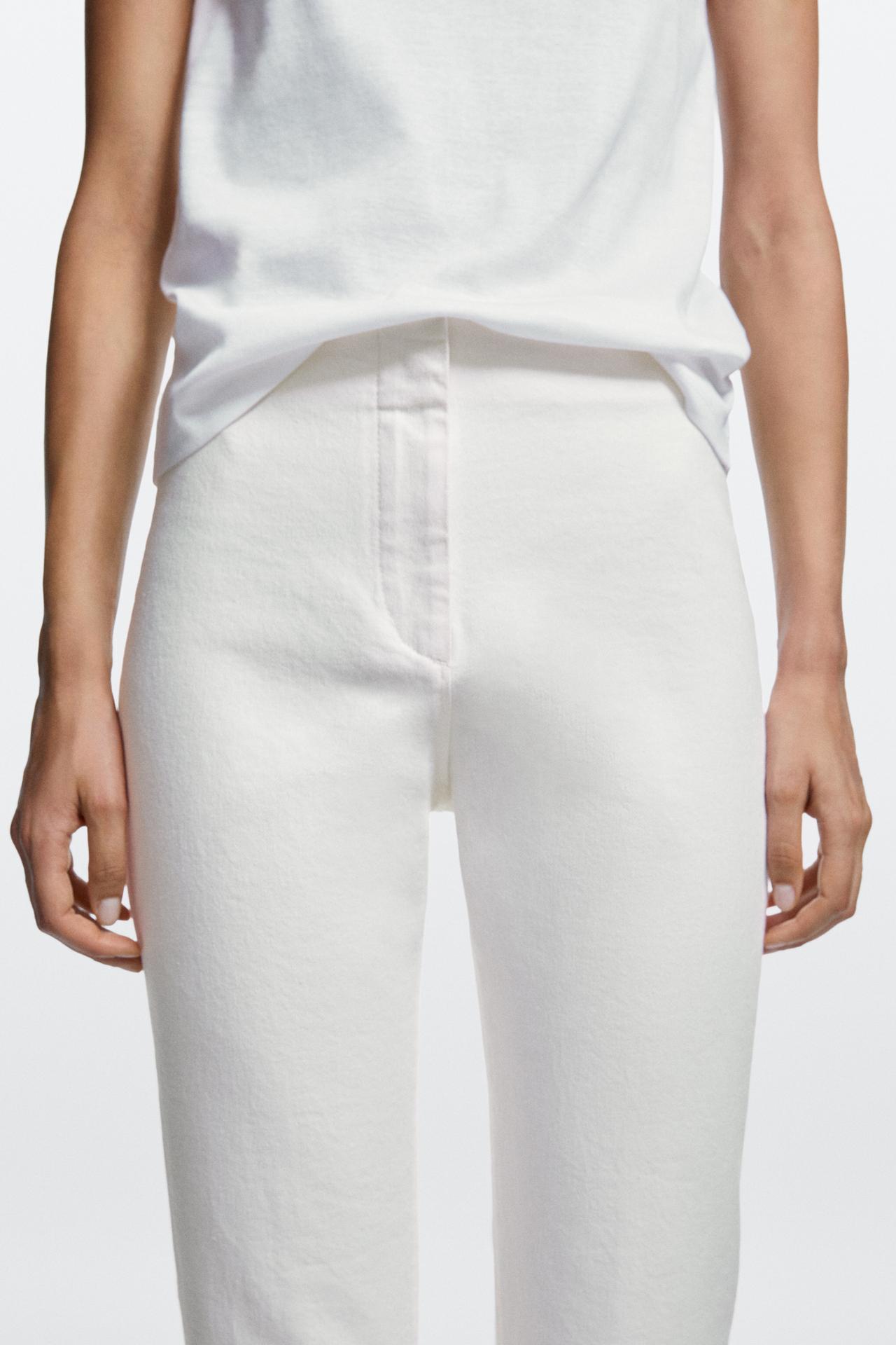 Denim capris — Oyster-white
