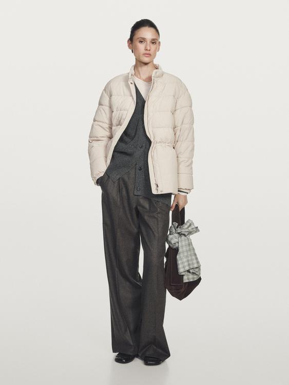 Water-repellent puffer jacket