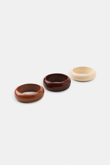 LOT DE 3 BRACELETS BOIS ET RÉSINE - Multicolore de Zara - Image 3