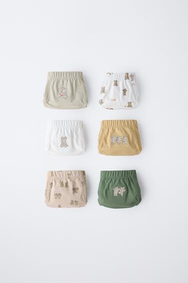 2-6 YEARS/ 6-PACK OF BEAR PRINT BRIEFS - Multicoloured by Zara - Image 0