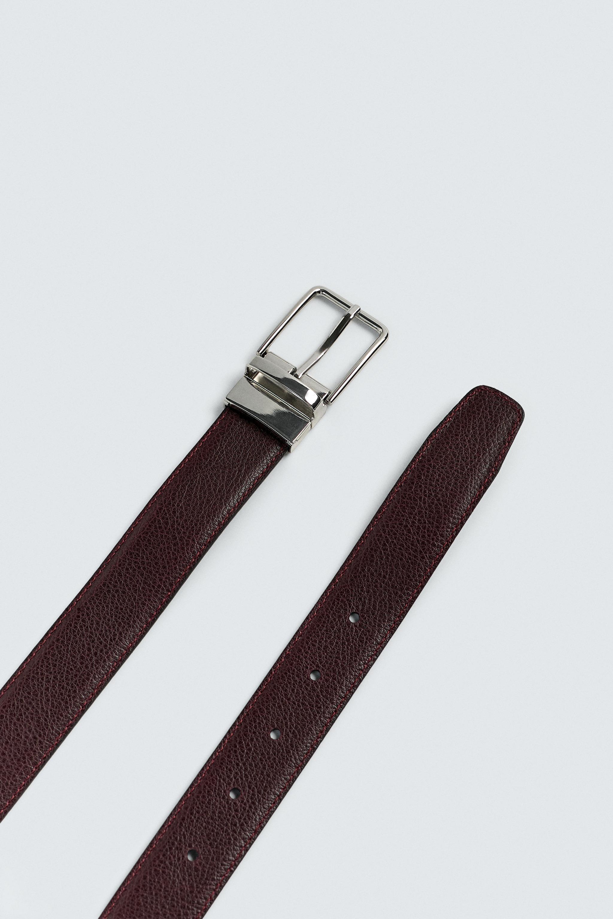 Zara Women’s Western Double Buckle Belt Size 80 Faux Leather
