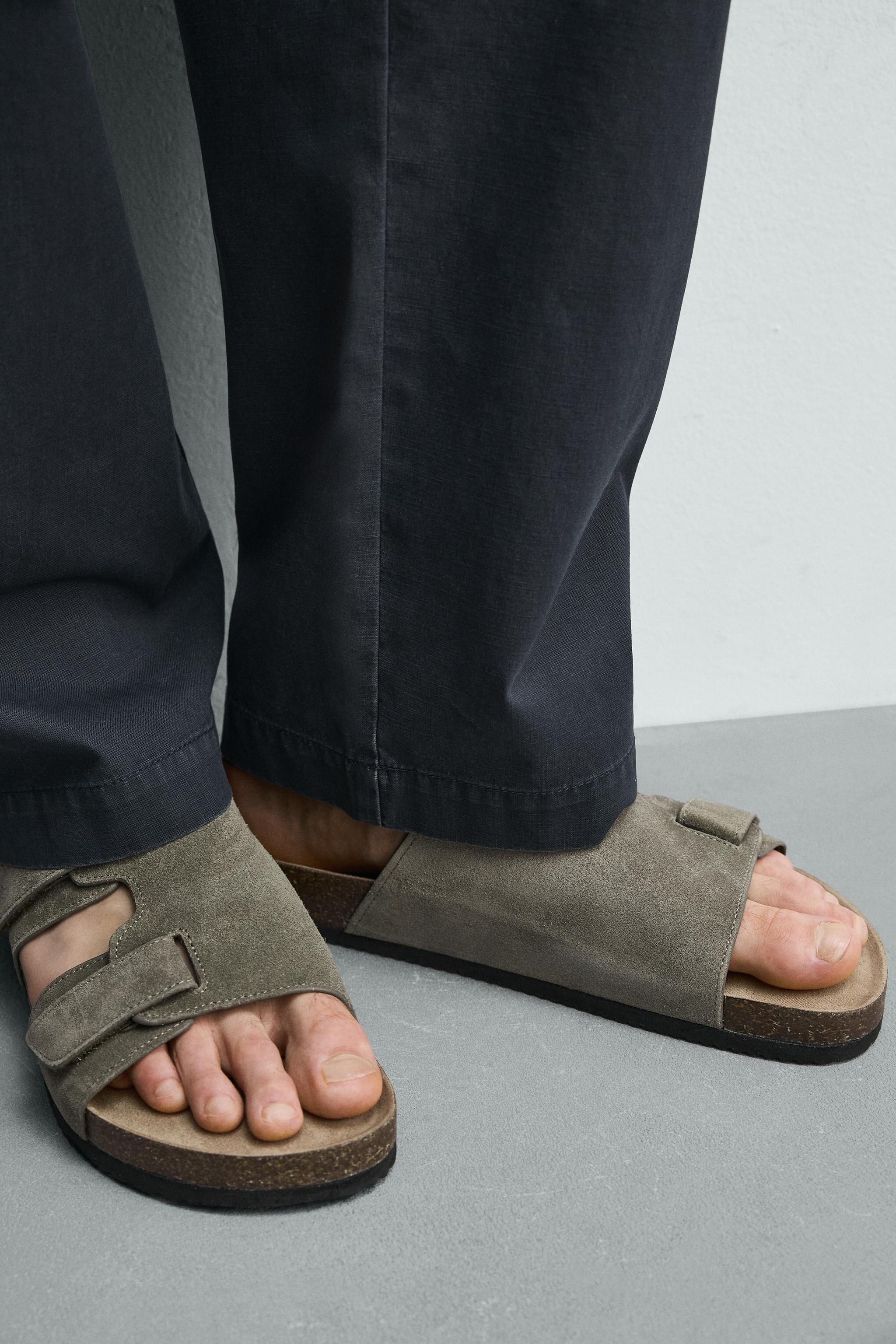 SANDALES EN CUIR À BRIDES