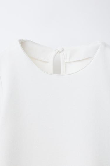 SHINY FLORAL DRESS - Ecru by Zara - Image 2