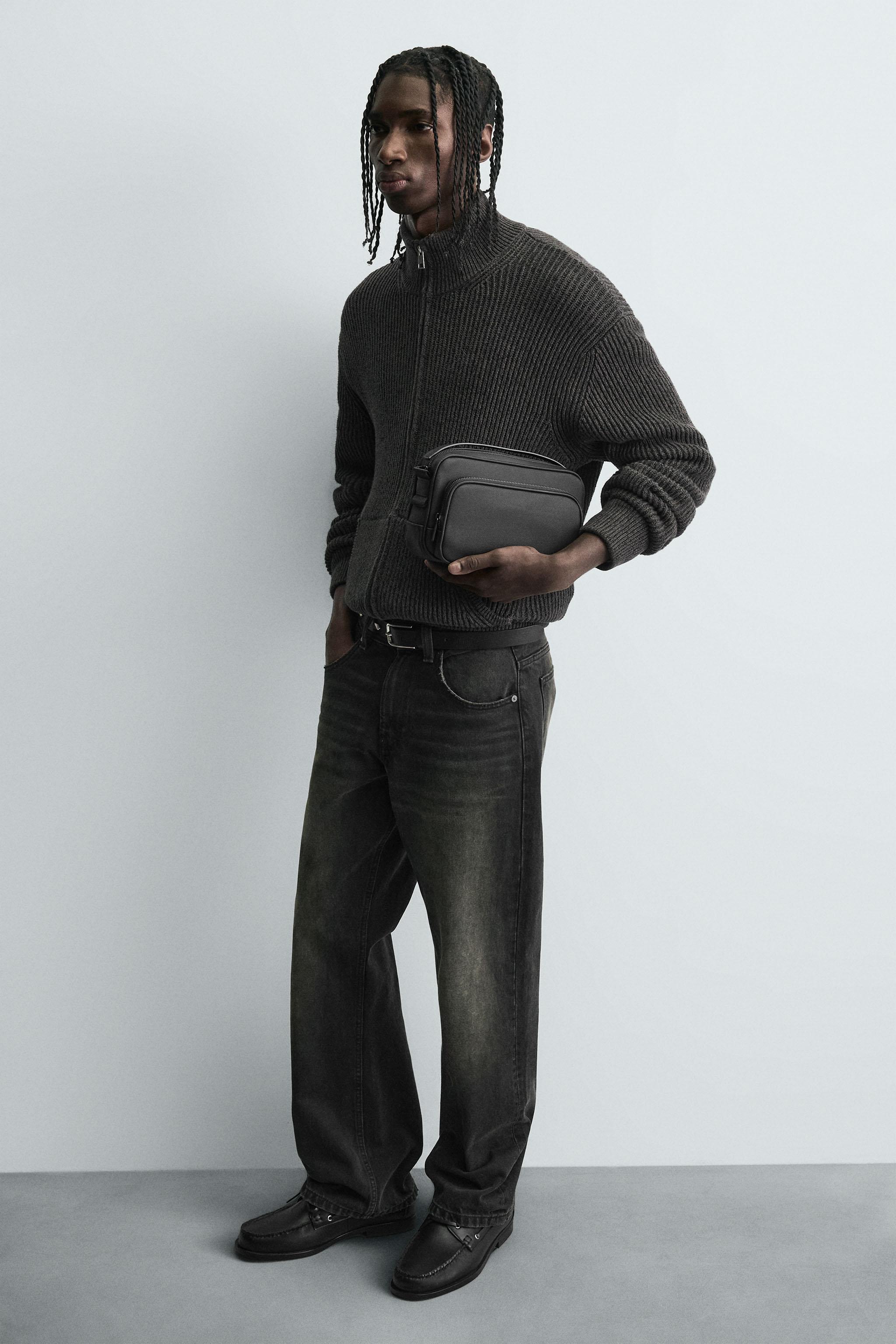 TEXTURED CROSSBODY BAG - Black | ZARA South Africa