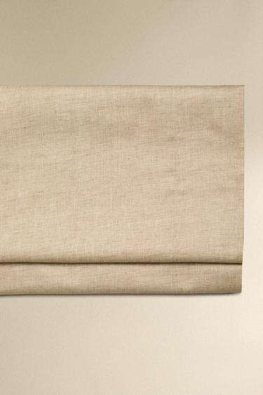 LENÇOL DE CIMA CETIM ESTAMPADO TEXTURA - Bege da Zara - Imagem 0