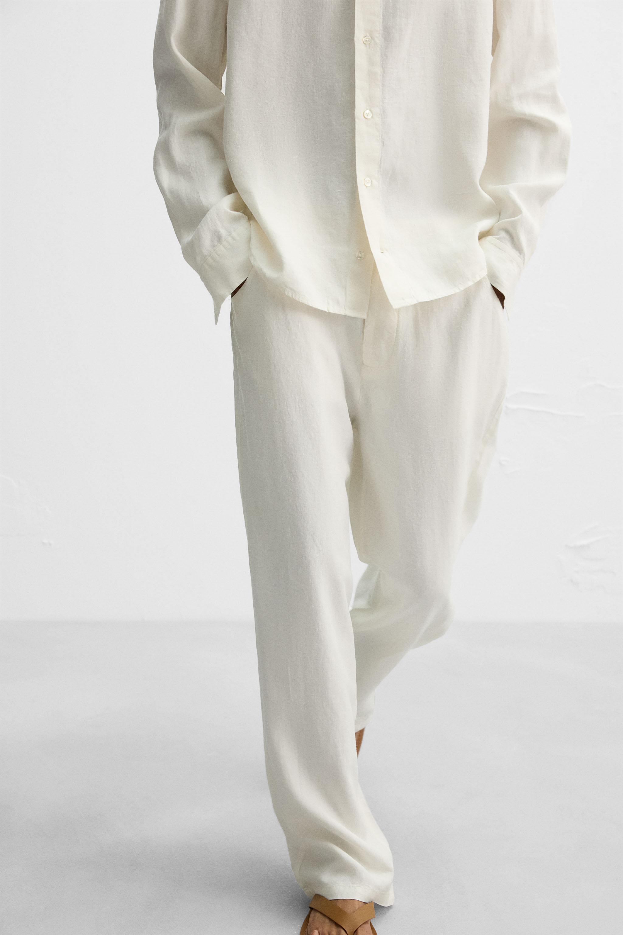 PANTALON COUPE DÉCONTRACTÉE 100 % CHANVRE