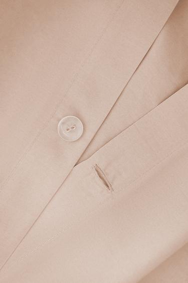 PERCALE DUVET COVER (300 THREAD COUNT) - Pink by Zara