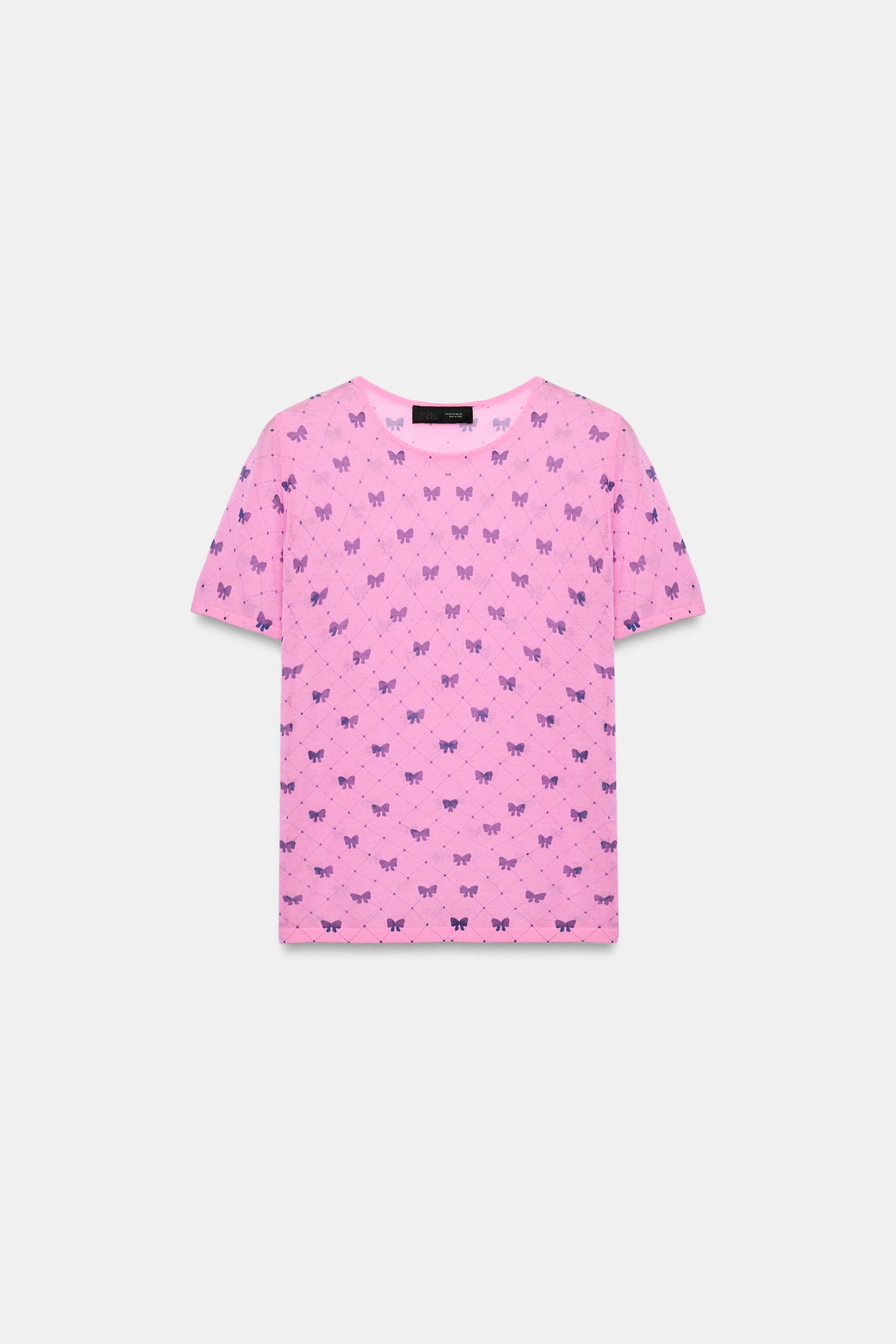 TOP À LACETS EN MAILLE FINE