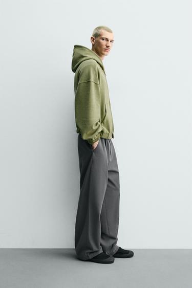 WASHED WAFFLE HOODIE - Pistachio by Zara - Image 3