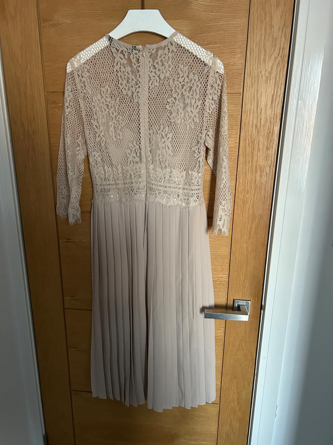 CONTRAST PLEATED DRESS - Image 5
