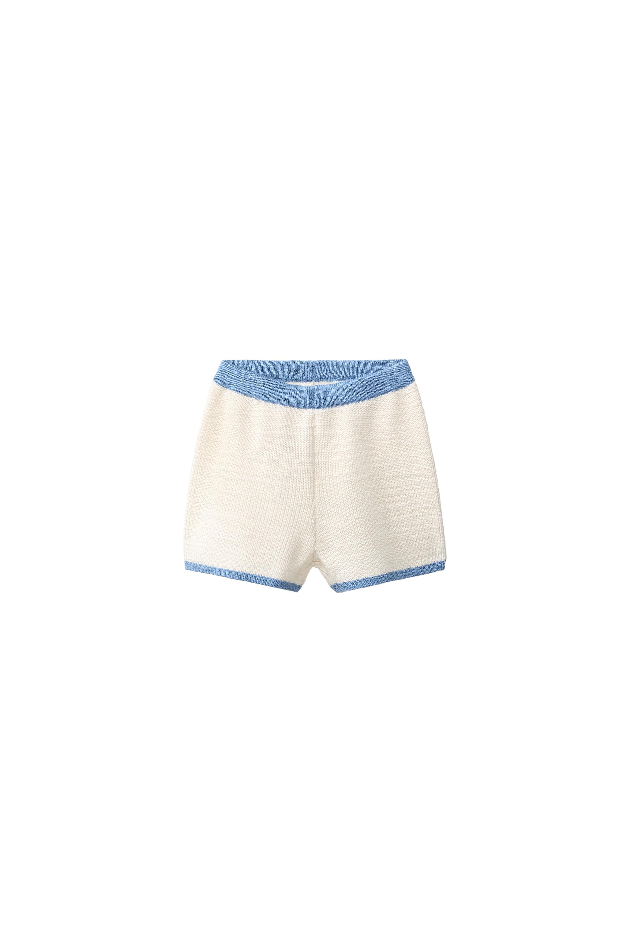 パンツ Contrast Knit Shorts CONTRAST KNIT SHORTS - Ecru | ZARA United States