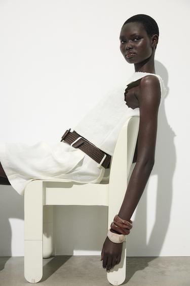 TOP INTERLOCK BRODÉ - Blanc de Zara - Image 1