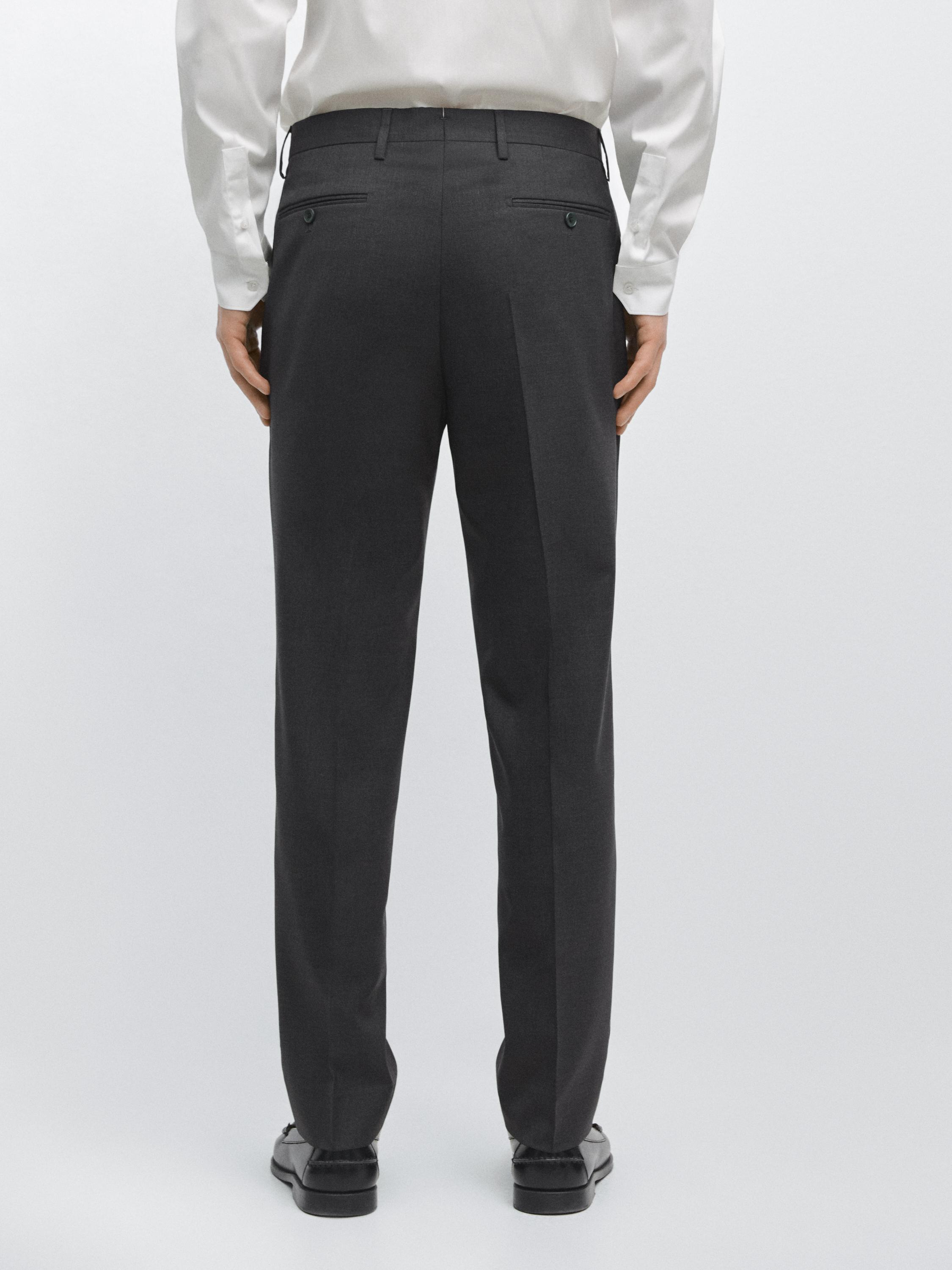 Cold wool suit trousers