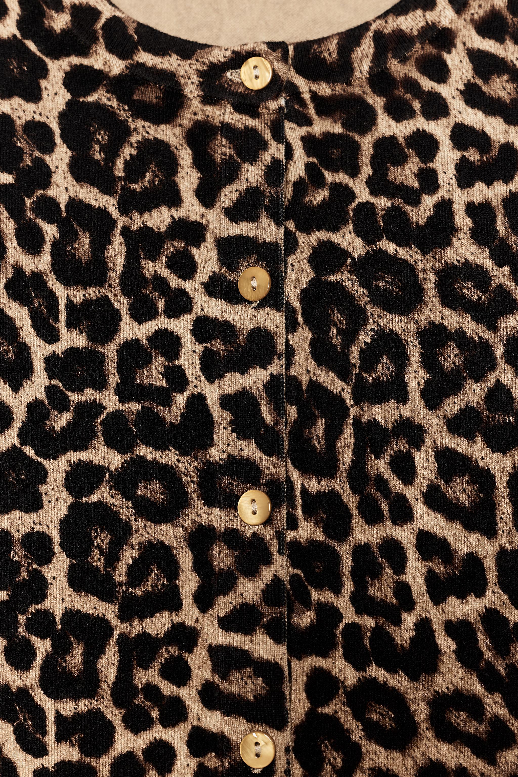 Zara ANIMAL PRINT CARDIGAN | Yorkdale Mall