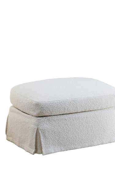 غلاف بوكليه لمسند القدمين FOOTSTOOL 01 - خَام الخاص بـ Zara