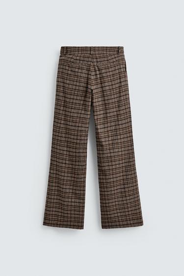 PANTALON COUPE ÉVASÉE À CARREAUX HARRY LAMBERT FOR ZARA X DISNEY - Kaki de Zara - Image 2