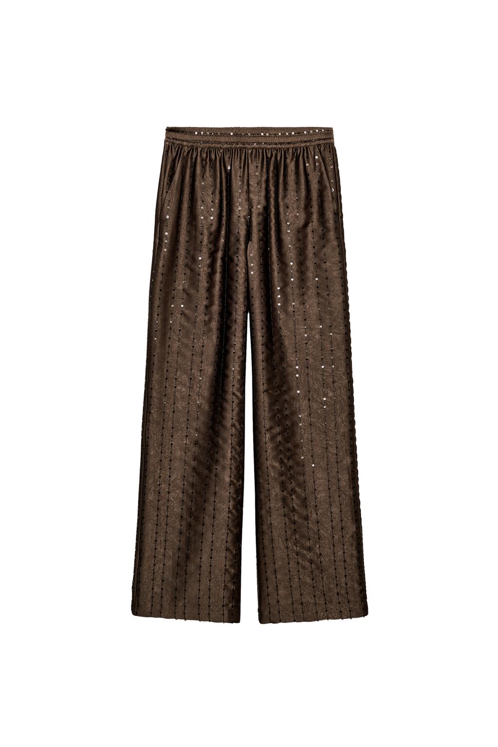 FLOWY SEQUIN PANTS - image 3