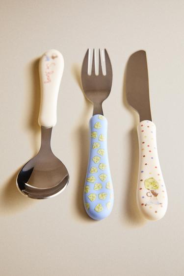 KIDS' CERAMIC TOOTH FAIRY CUTLERY SET - Multicoloured by Zara - Image 4