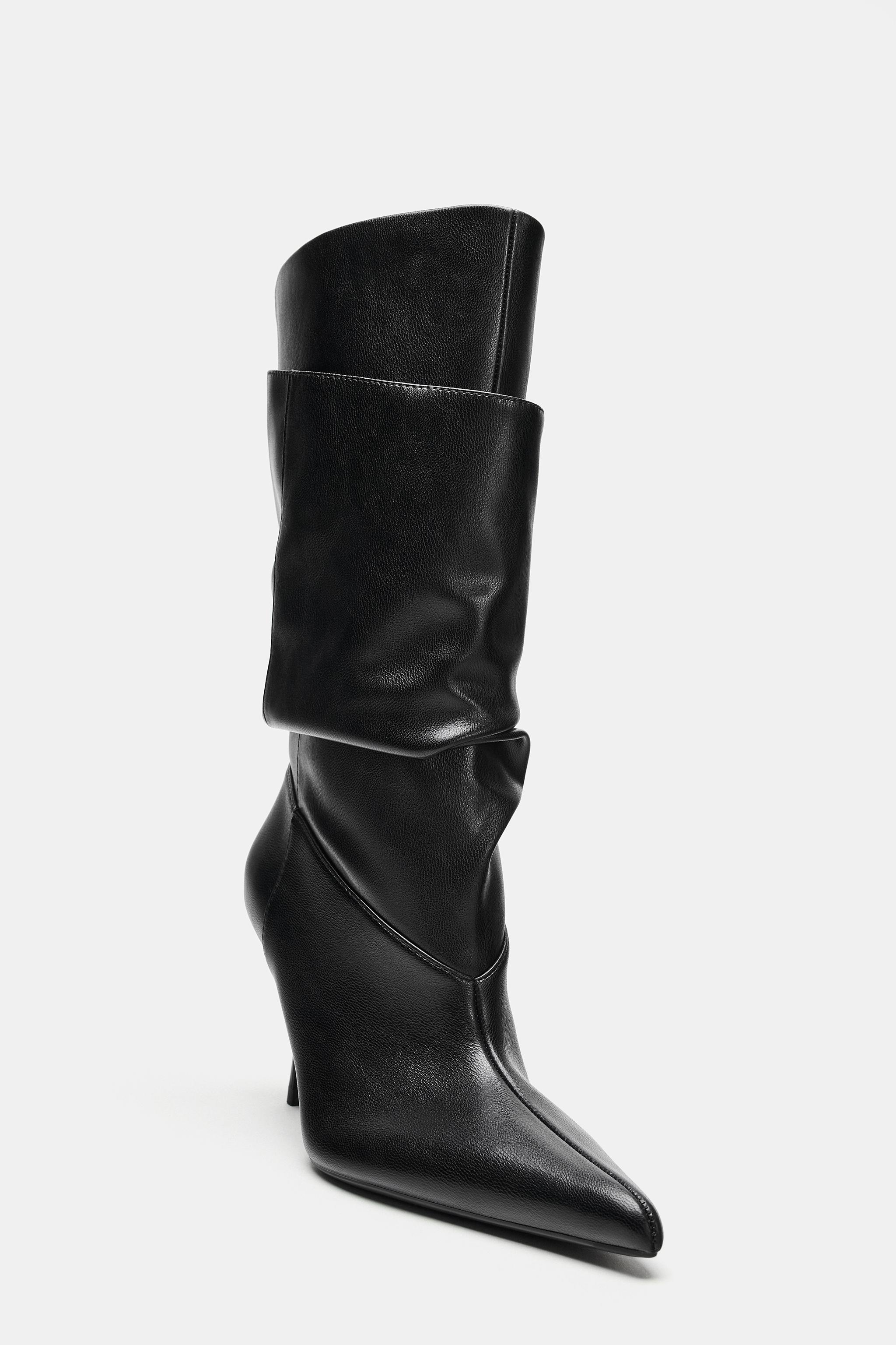 BOTTINES À TALONS FRONCÉES