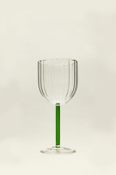 VERRE BOROSILICATE TIGE COLORÉE - Vert de Zara
