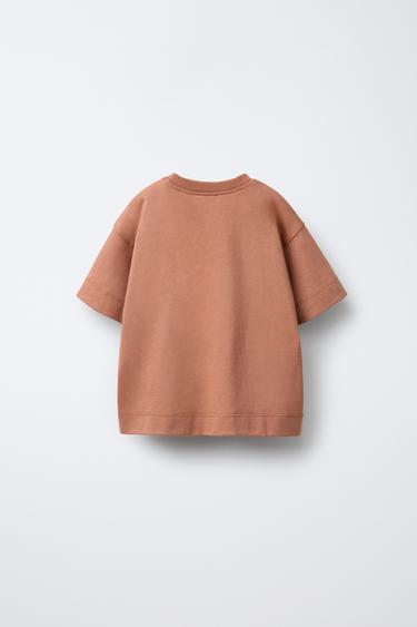 T-SHIRT INSCRIPTION - Rouille de Zara - Image 1