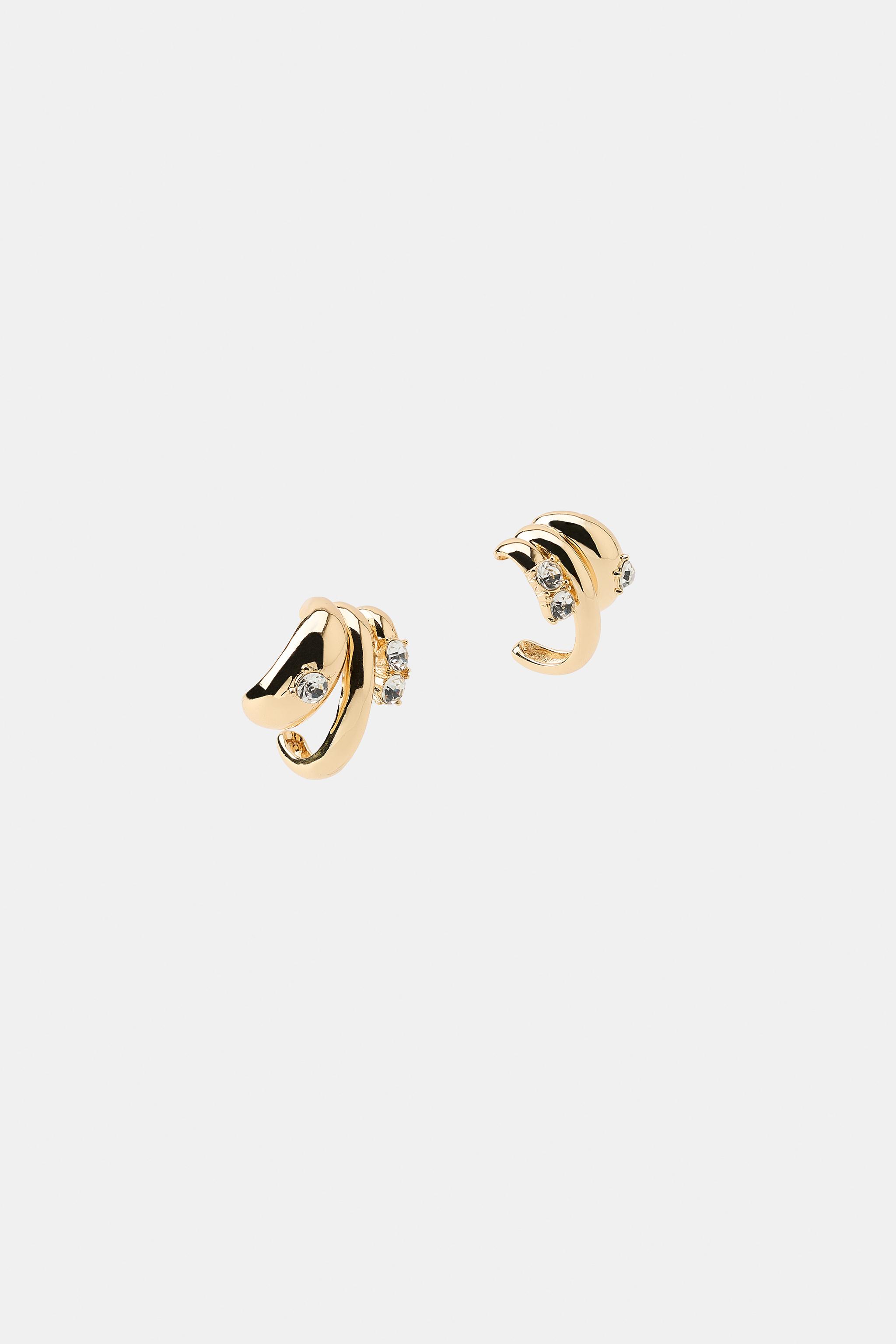 BOUCLE D'OREILLE EARCUFF TRIPLE ANNEAU BRILLANT
