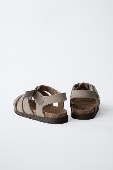 LEATHER CAGE SANDALS -  by Zara - Image 4