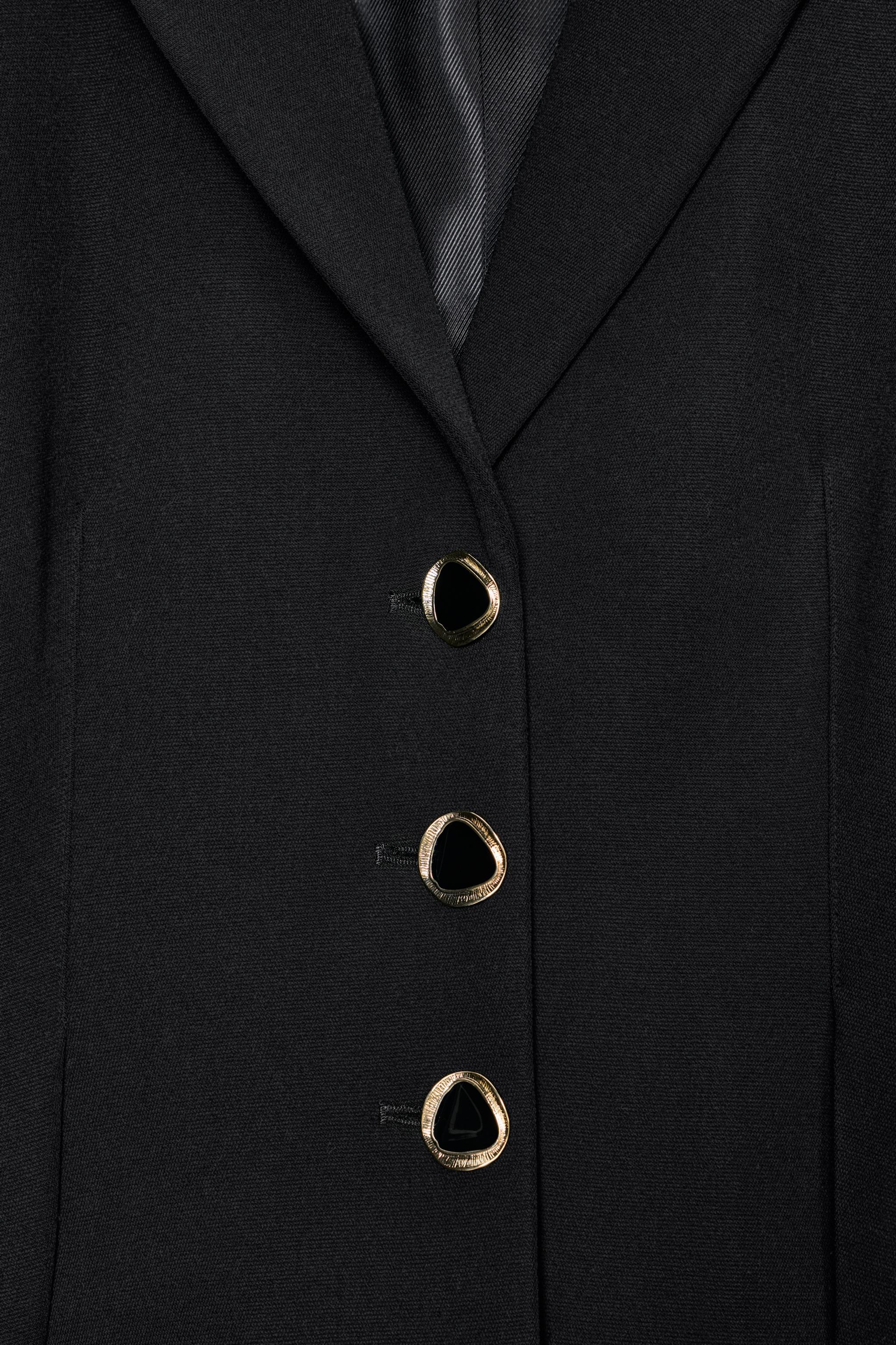 PUFF SLEEVE PEPLUM BLAZER